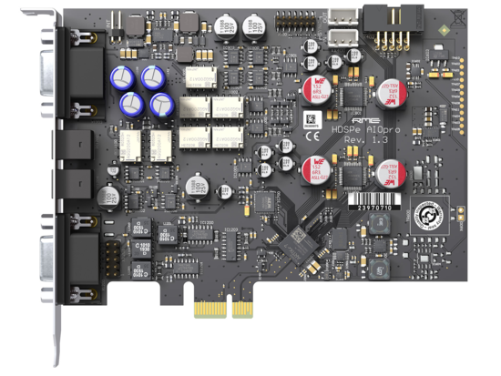 Interface audio PCIe, 30 canaux, 192 kHz, multiformat