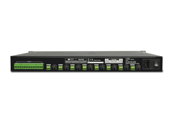 Amplificateur basse impédance de 8 x 150 W / 4 Ohms, Euroblock