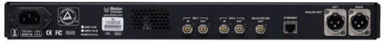 Écran tactile 7", Rack 1U, mon. audio 8 canaux, 3G/HD/SD-SDI Wohler