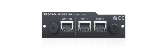 Carte optionnelle protocol ST-2110/AES67 Tascam