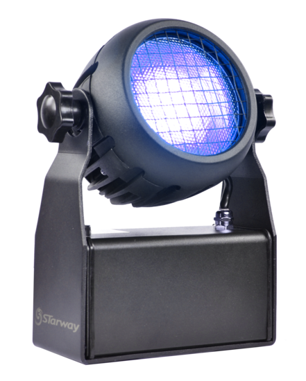 FLOODLITE HD- BLINDER 1 COB RGBW 200W CONNECTEUR SECTEUR + DMX INCLUS