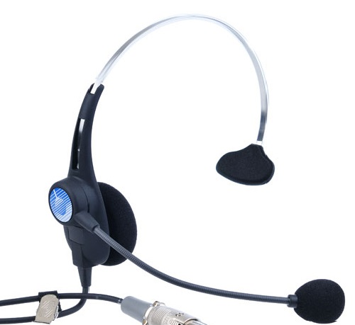 Combiné micro/casque léger 1 oreillette Clearcom + Switch PT-400