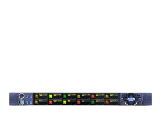 NS - Panel rack 1U, 12 Push keys XLR5, Clearcom