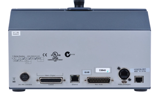 Panneau de table 12 touches Rotary- XLR4 Clear-Com V12RDDX4