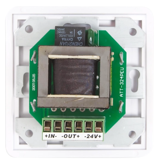 Contrôleur mural de contrôle volume par 10 pas de 3dB - max 25W/100V