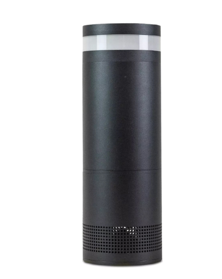 Potelet de sonorisation IP65 avec éclaire LED intégré, H 320mm