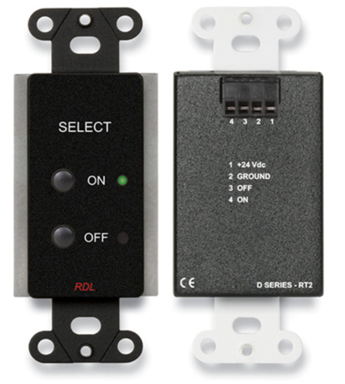 Plaque selecteur de commande à distance - RDL DB-RT2