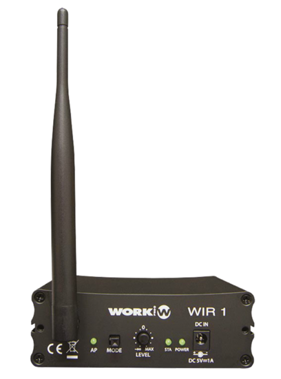 Boitier récepteur WiFi stereo sorties 2 jack 6,35 et XLR3 WORK WIR 1