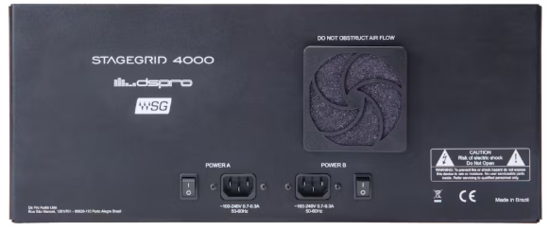 Rack de scène 32x16 + 8 x IO AES