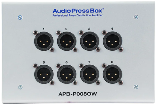 Expander mural 1xLink/Line In, 8xOut XLR, AudioPressBox