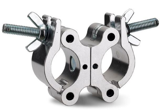 CROCHET ALU DOUBLE CHARGE NOMINALE 500KG TUBE 38MM A 51MM