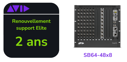 Renouvellement support Elite Live de 2 ans pour SB64-48x8
