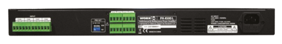 Amplificateur 4x500 W / 100 V - WORK PA4500L