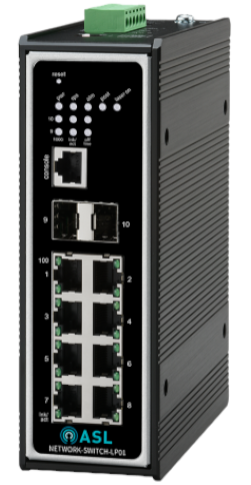 Switch réseau 8 ports - EN 54-16 - 2 x SFP