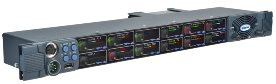 V-Series New IrisX panel 1RU 12 Push XLR4 Clearcom