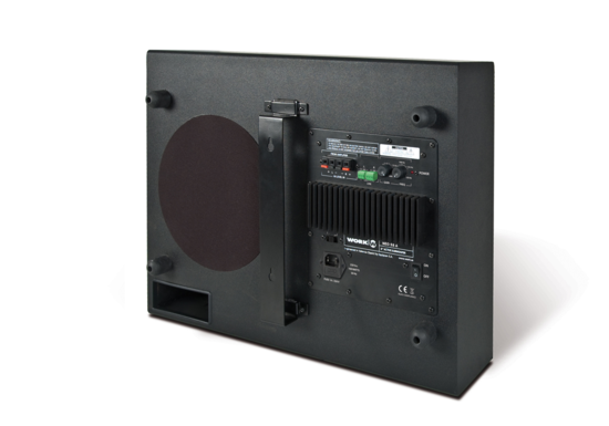 Sub amplifié 8 58W, 2 entrées ligne sym. ou HP - Noir