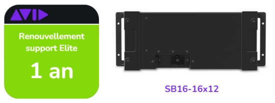 Renouvellement support Elite Live de 1 ans pour SB16-16x12