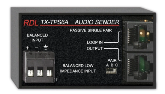 Émetteur passif à 1 paire - RDL TX-TPS6A