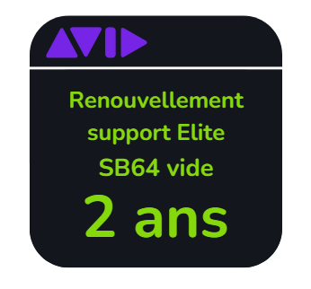 Renouvellement support Elite Live de 2 ans pour SB64 vide