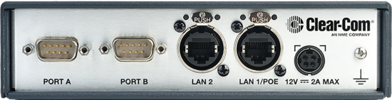 Interface audio sur IP 2 canaux 4 Fils  avec GPIO - ClearCom LQ-4WG2