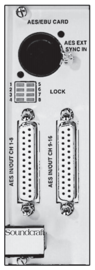 Carte Vi local rack - AES 16/16