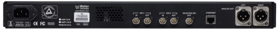 Écran tactile 7", Rack 1U, mon. audio 8 canaux, 3G/HD/SD-SDI Wohler