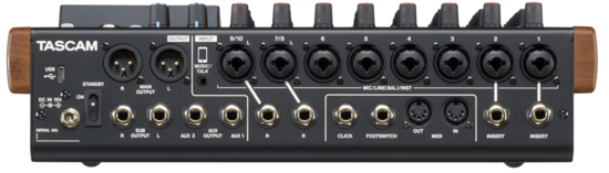 Console mixage 12 voies avec enregistreur multipiste Tascam