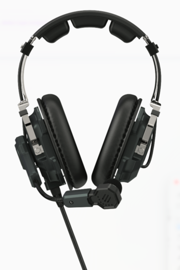 Combiné micro-casque 2 oreilles avec ENC pour M1PRO et H1