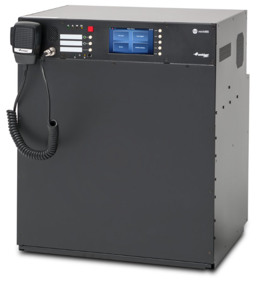 Coffret EN 54 tout en un, 4 lig. HP, 2x160W, LCD - AM-miniVES 2001 L