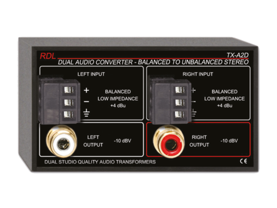 Double Convertisseur Audio - RDL TX A2D
