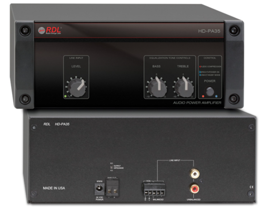 Amplificateur 35 W - RDL HD-PA35X