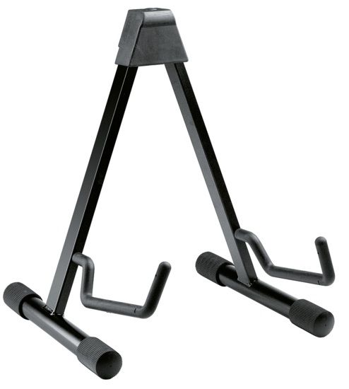 Support noir pour  guitare acoustiqu - réglable de 220 à 350mm