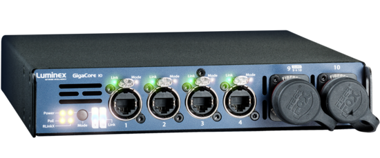 GigaCore 10 (Neutrik QUAD MMF + POE) - Luminex