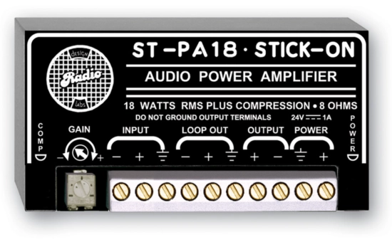 Amplificateur Audio Mono 18 W - RDL ST-PA18