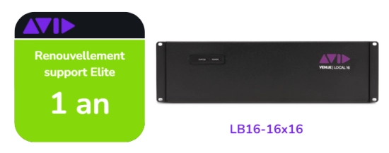 Renouvellement support Elite Live de 1 ans pour LB16-16x16