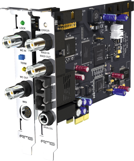 Interface audio PCIe, 128 canaux, 192 kHz, MADI - RME
