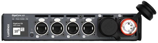 GigaCore 10t - 10Gb (2x Neutrik DUO SMF + POE++) Luminex