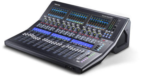 Console numérique 3 écrans 44 in/24 bus - 16 In Micro/ligne Tascam