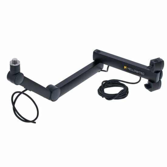 Bras support micro gris foncé bas pour radio filmée Yellowtec