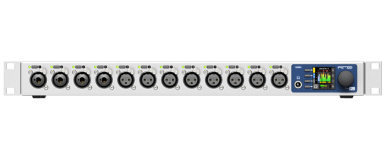 Préampli micro 12 canaux, ADAT, DANTE, MADI