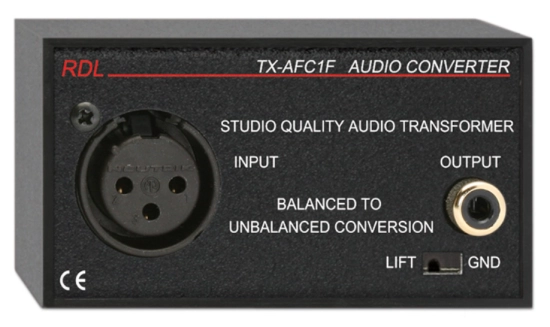 Transformateur audio -RDL-TX-AFC1F