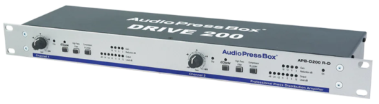 Driver rackable actif 2xIn XLR/Dante, 2x2 Link Out, AudioPressBox