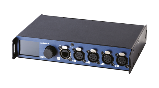 Node 4 splitter 4 ports DMX 6 blocs de traitement Luminex LU 01 00071