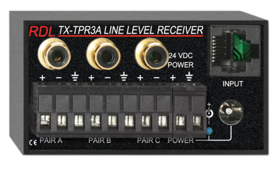 Récepteur actif à 3 paires - RDL TX-TPR3A