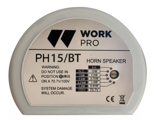 HP pavillon chambre de compression arge bande IP56. 1,9 à 30W/100V