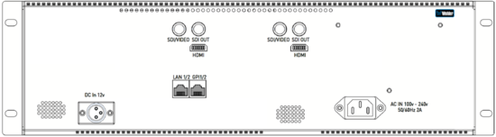 Moniteur video 2 écrans LCD 8", entrée 3G/SD/HD SDI, 3U Wohler