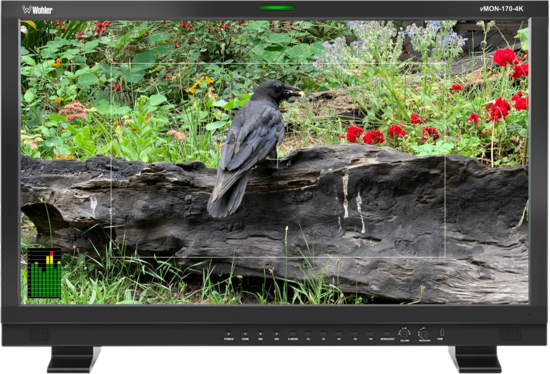 Ecran LCD 17",  2x12G-SDI, 2X3G SDI,1xHDMI, Wohler