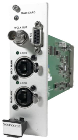 Carte Vi local rack - MADI Cat5