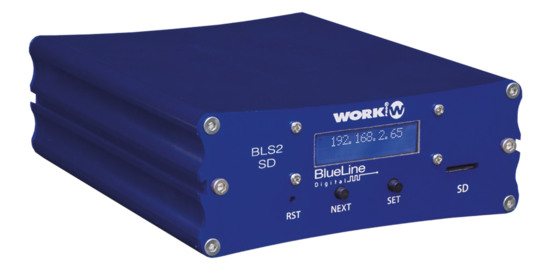 Emetteur IP Line stereo, lecteur SD, BlueLine - WORK BLS 2 SD MK II