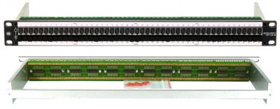 CSF1X48AV-3/1LAPLU, Patch panel 48 voies - 19 1U Ghielmetti